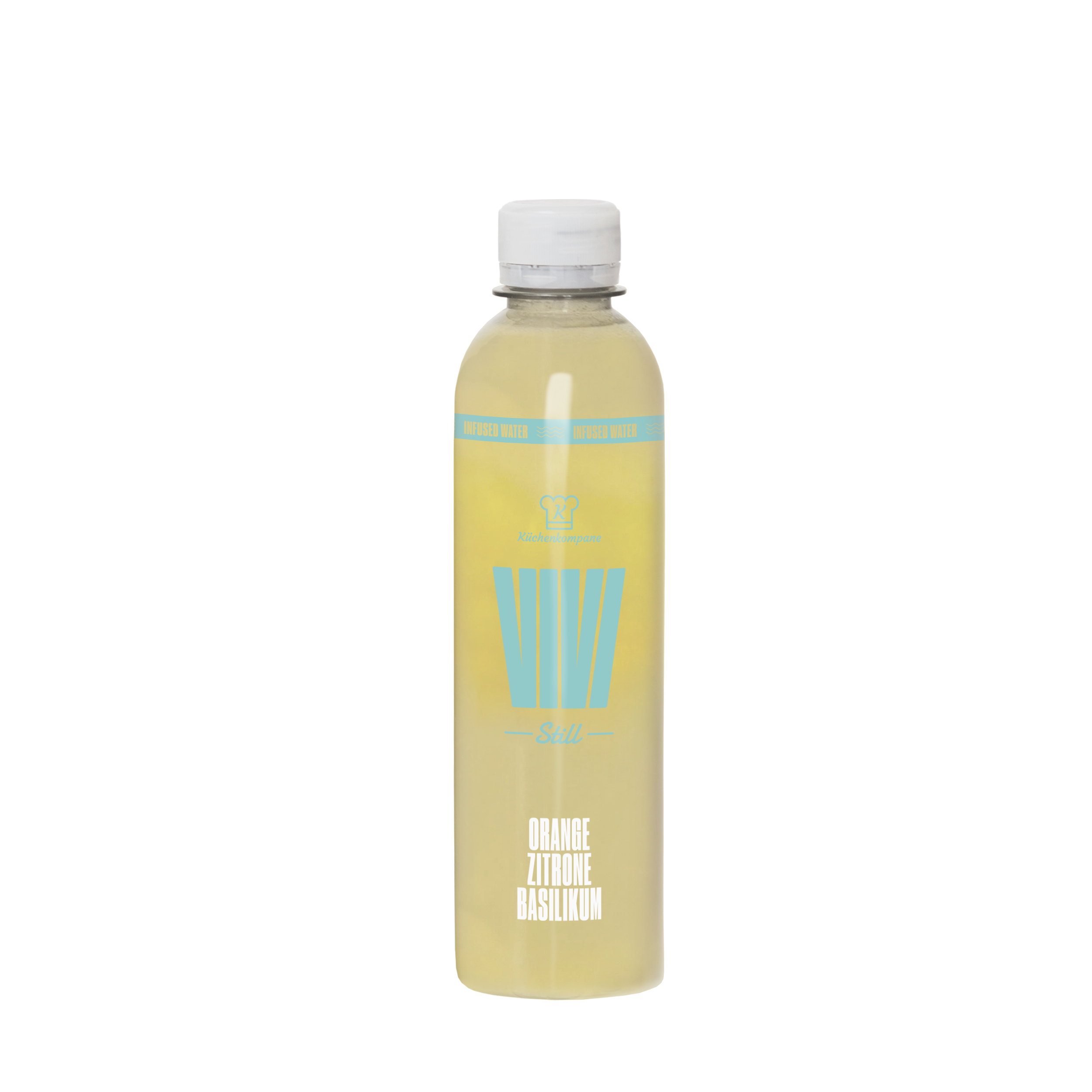 Infused Water Orange, Zitrone und Basilikum