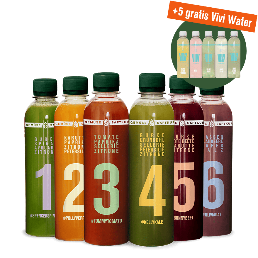 Gemüsesäfte mit Infused Water