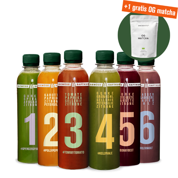 5-Tage Gemüse-Saftkur inkl. OG Matcha