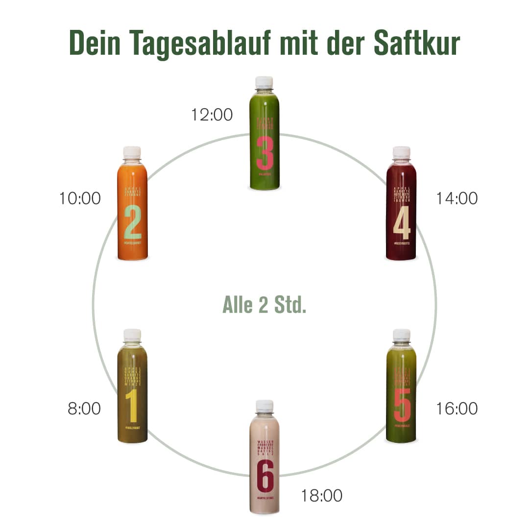 Ablauf der Saftkur