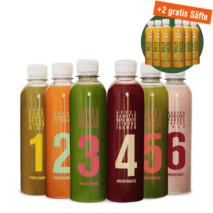 Saftkur inklusive gratis Billy Basil