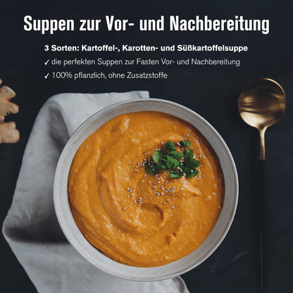 Süßkartoffelsuppe im Teller