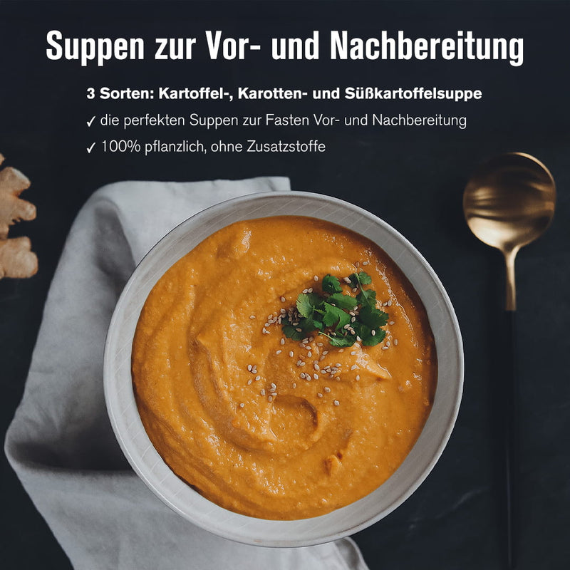 Süßkartoffelsuppe im Teller