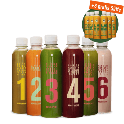 Saftkur inklusive gratis Billy Basil