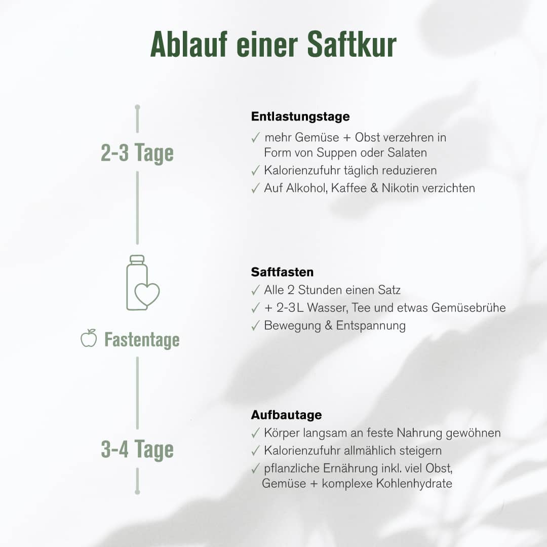 Ablauf einer Saftkur