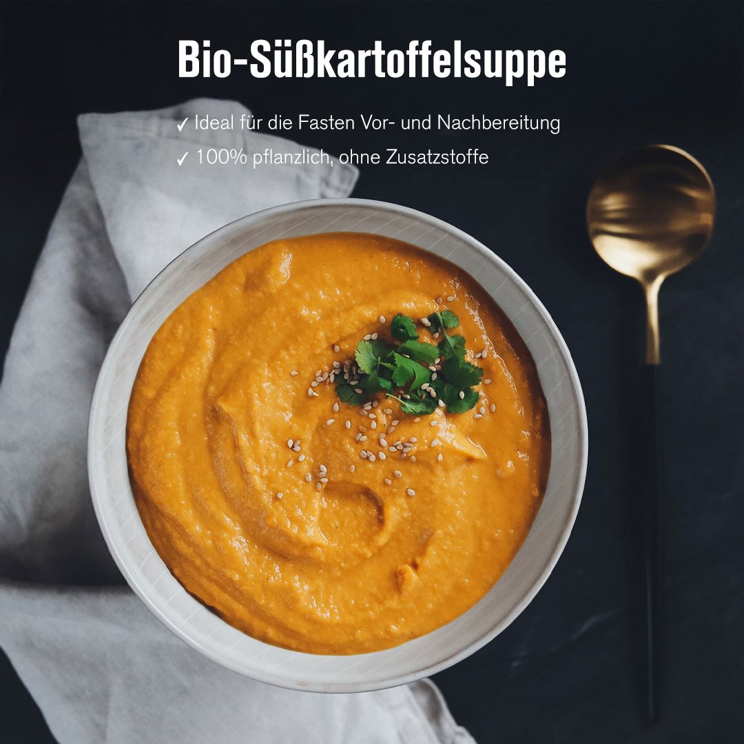 Süßkartoffelsuppe im Teller