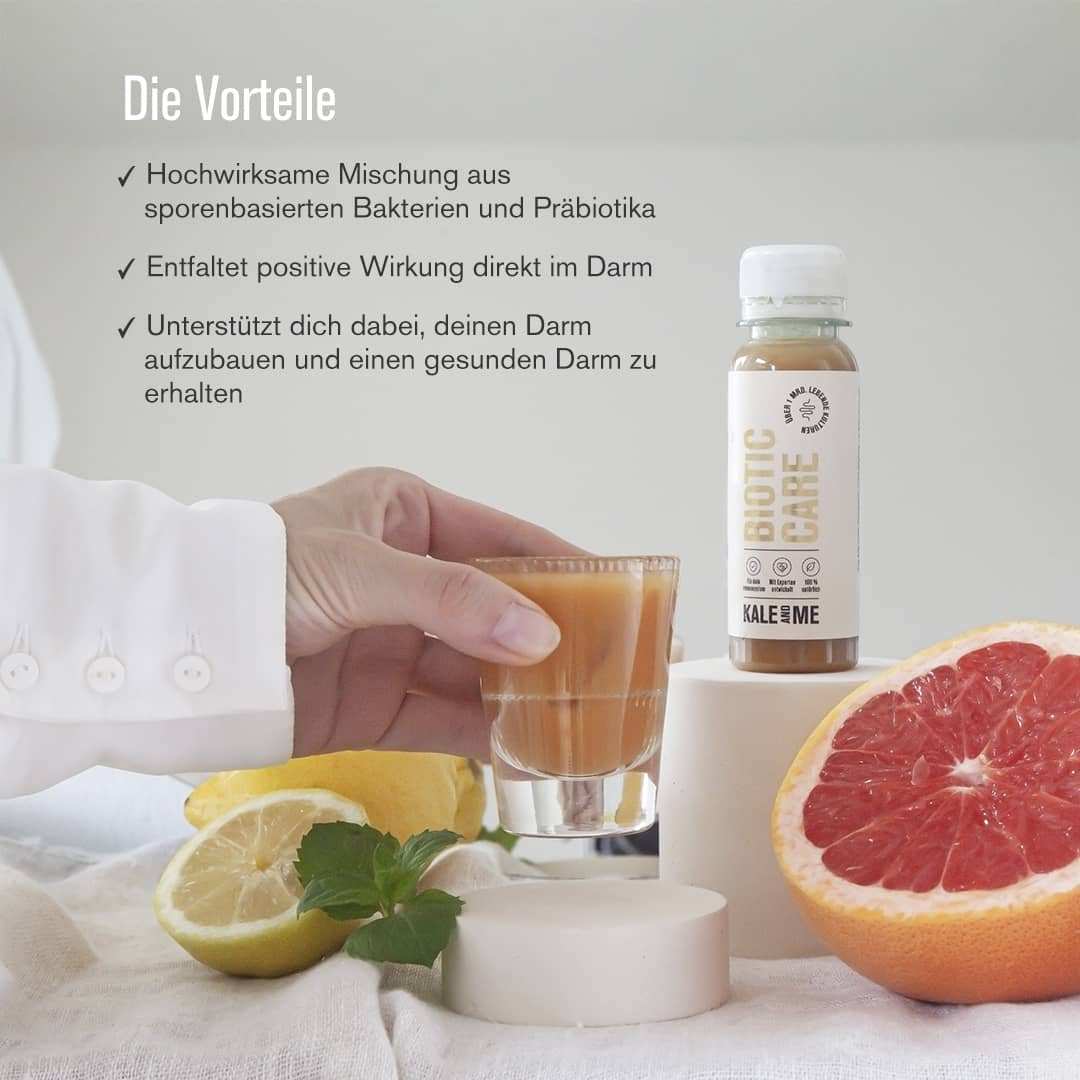 2-Wochen Darmkur mit sporenbasierten Bakterien, Präbiotika und natürlichem Vitamin C.