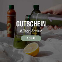 Gutschein Grafik 5 Tage Saftkur