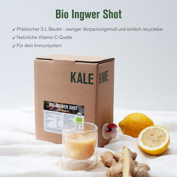 Jetzt Bio Ingwer Shot Bag-in-Box bestellen