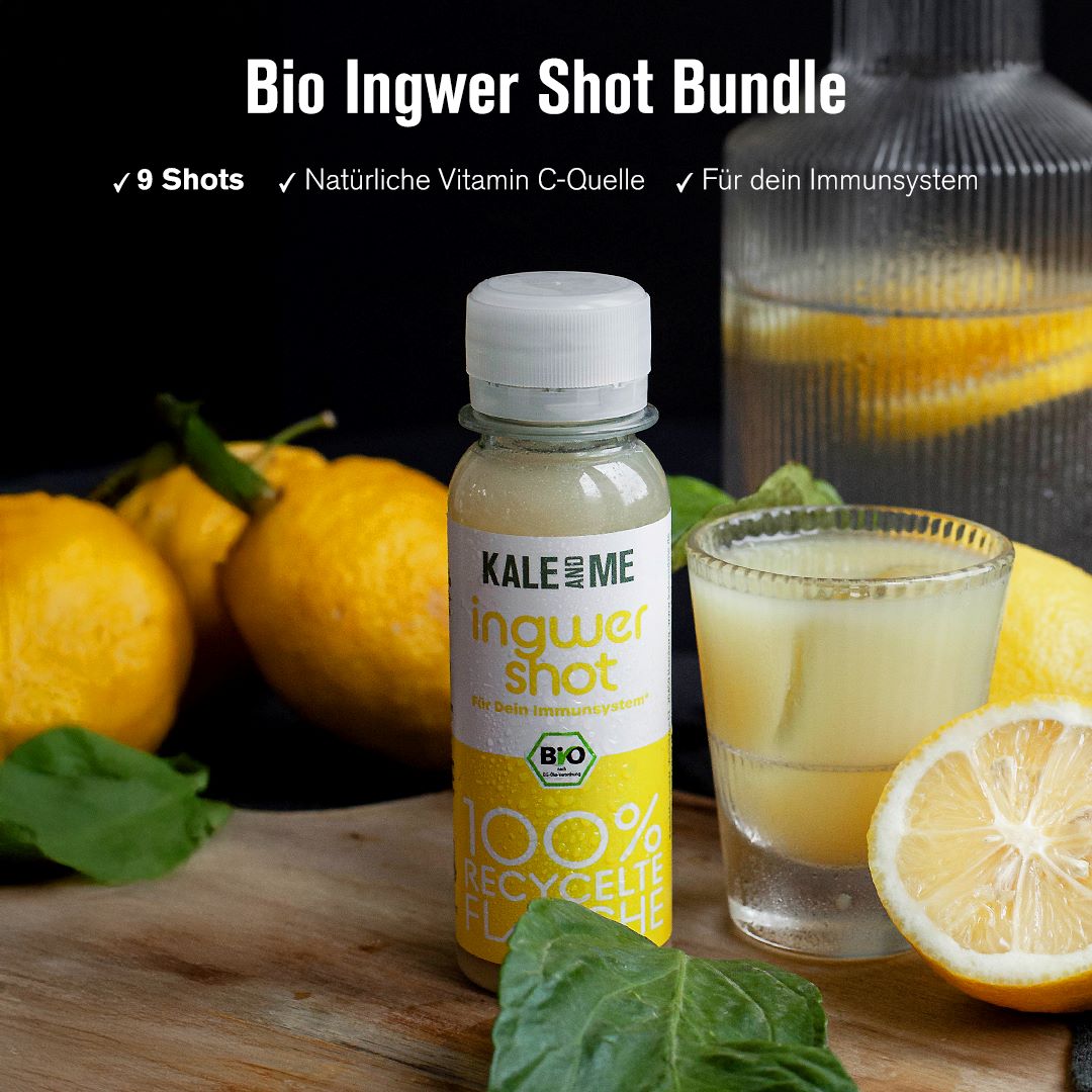 Ingwer Shot mit Rohstoffen