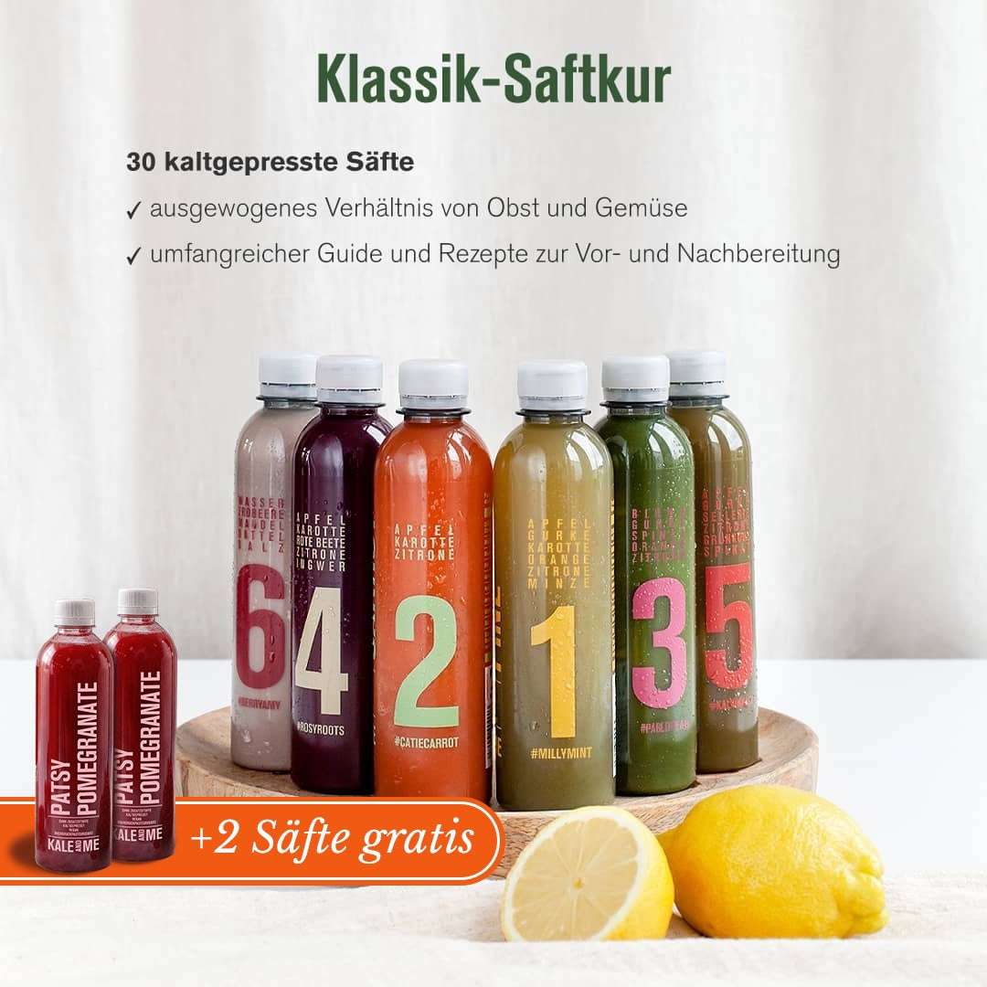 Obst- und Gemüsesäfte und Granatapfelsaft