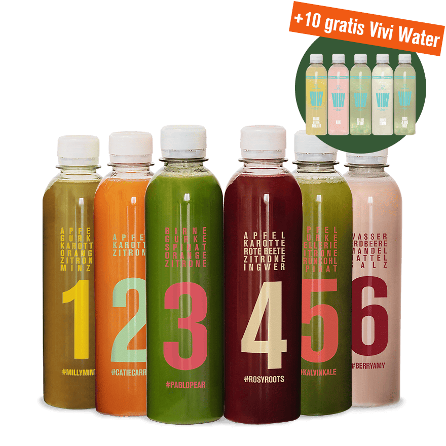 Frucht- und Gemüsesäfte mit Infused Water