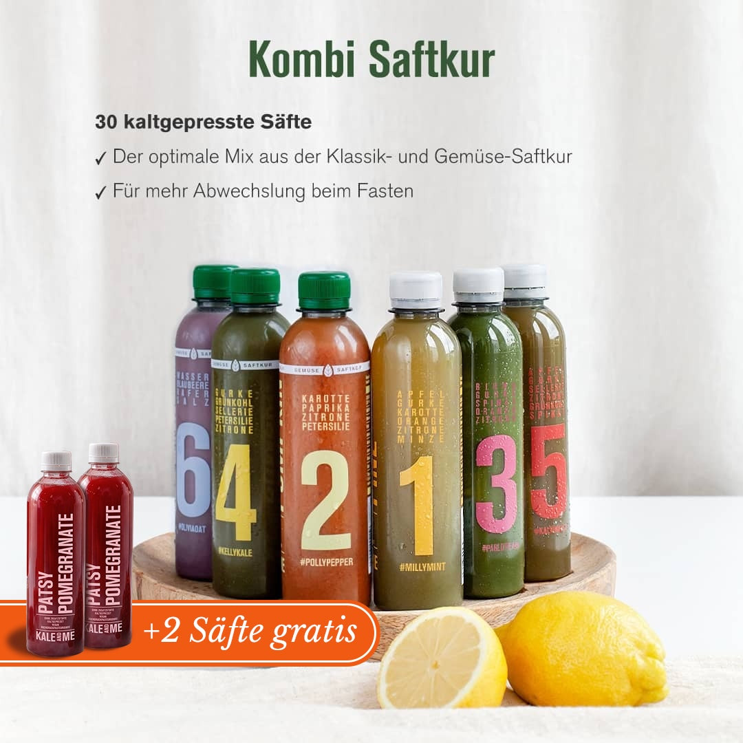 Obst- und Gemüsesäfte und Granatapfelsaft