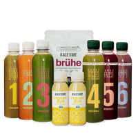 Saft Bundle mit Shots und Brühe