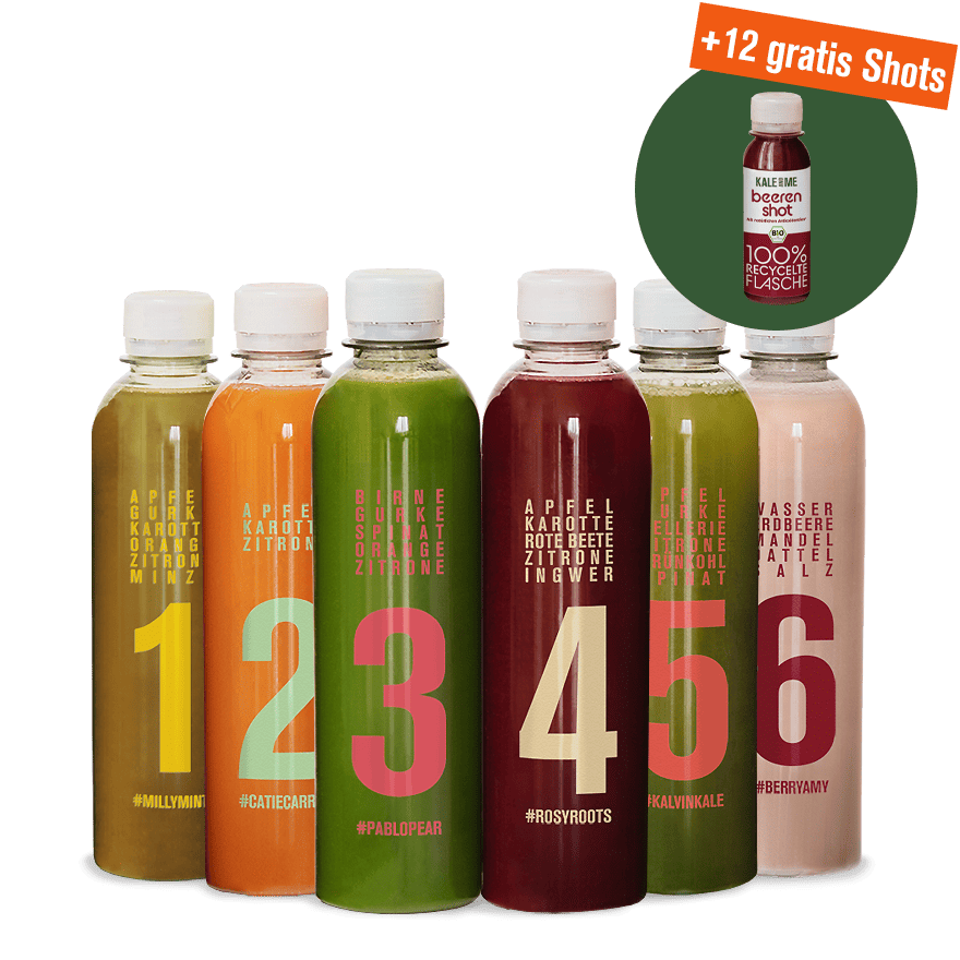 Frucht und Gemüse Säfte und Beeren Shot