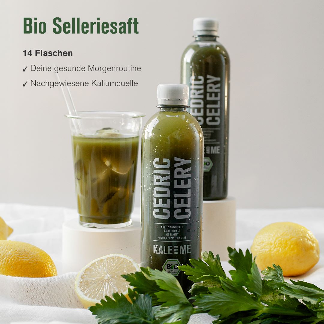 Selleriesaft im Glas