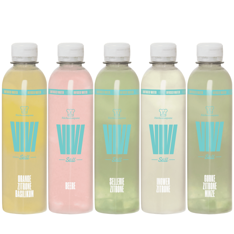 5 Infused Water Flaschen